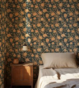 Jaleo Wallpaper by Tres Tintas Turquoise