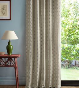 Jamdani Stripe Fabric by Sanderson Gritstone/Oak