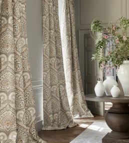 Fitzrovia Fabric by James Hare Blue Multi