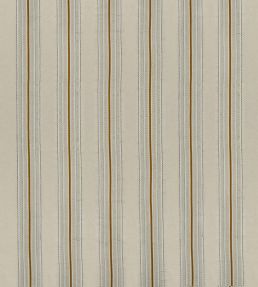 Ceylon Stripe Fabric by James Hare Natural / Ochre