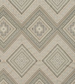 Fuji Fabric by James Hare Natural / Slate