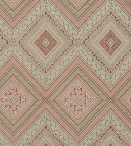 Fuji Fabric by James Hare Natural / Dusky Rose