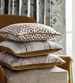 Kasuri Fabric by James Hare Natural / Indigo