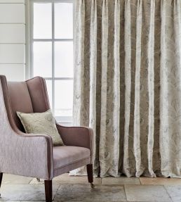 Siam Linen Fabric by James Hare Natural
