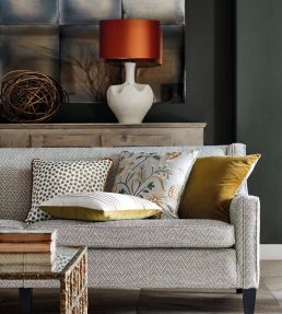 Tamarind Fabric by James Hare Natural / Ochre