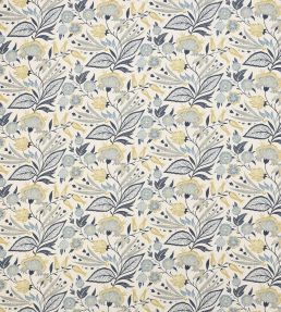 Amber Fabric by Jane Churchill Indigo/Yellow
