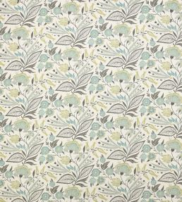 Amber Fabric by Jane Churchill Aqua/Lime
