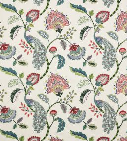 Jaipur Peacock Fabric by Jane Churchill Multi