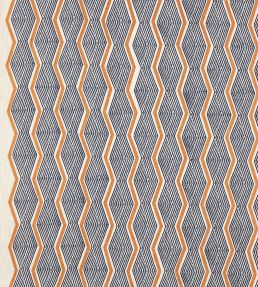 Zhiri Fabric by Jane Churchill Indigo/Orange