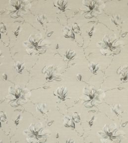 Lola Flower Fabric by Jane Churchill Linen/Aqua