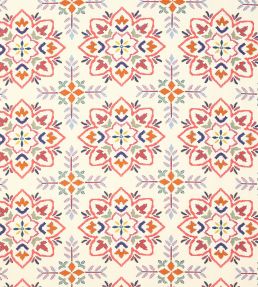 Chintal Fabric by Jane Churchill Red/Multi
