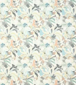 Hot House Fabric by Jane Churchill Grey/Aqua