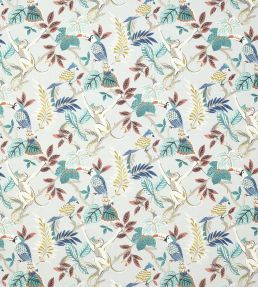 Indira Fabric by Jane Churchill Teal
