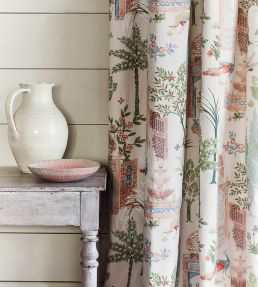 Persian Grove Fabric by Jane Churchill Red/Blue