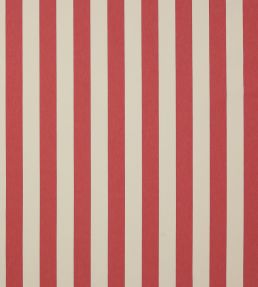 Alda Stripe Fabric by Jane Churchill Red
