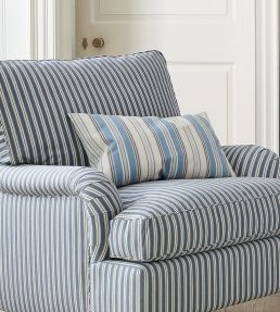 Hopwell Stripe Fabric by Jane Churchill Blue/Red