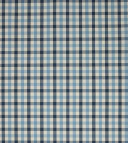 Kali Check Fabric by Jane Churchill Navy