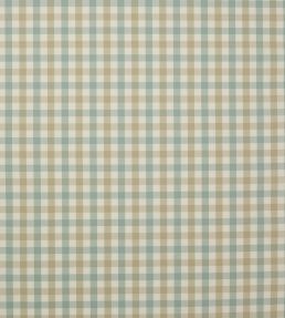 Kali Check Fabric by Jane Churchill Aqua