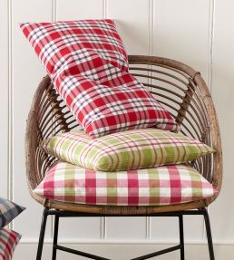 Talla Check Fabric by Jane Churchill Aqua