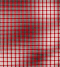 Talla Check Fabric by Jane Churchill Red/Navy