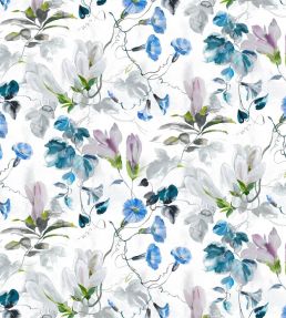 Japanese Magnolia Fabric by Designers Guild Cobalt