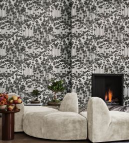 Japanese Woods Wallpaper by Cole & Son Charcoal