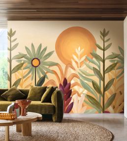 Jardin de Cactus Mural by Casamance Multico
