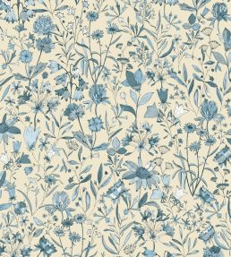 Jardin De Giverny Wallpaper by Caselio Bleu Porcelaine
