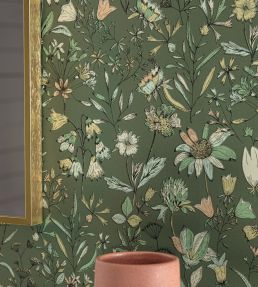 Jardin De Giverny Wallpaper by Caselio Vert Anglais