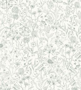 Jardin De Giverny Wallpaper by Caselio Vert Clair
