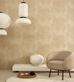 Jardin Des Pierres Wallpaper by Casadeco Vert Taiga