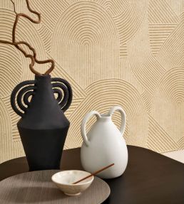 Jardin Des Pierres Wallpaper by Casadeco Vert Taiga