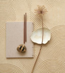 Jardin Des Pierres Wallpaper by Casadeco Vert Taiga