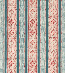 Jari Fabric by Jane Churchill Blue/Red