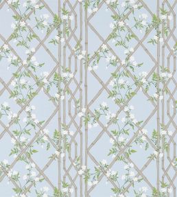 Jasmine Lattice Wallpaper by Zoffany Sky