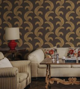 Jasmine Wallpaper by Sandberg Charcoal