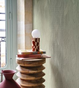 Jassine Wallpaper by Casamance Vert Amande