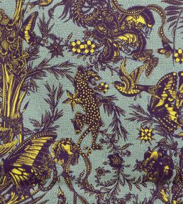 Javanaise Fabric by Jean Paul Gaultier Celadon
