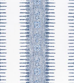 Javanese Stripe Fabric by Anna French Navy and White