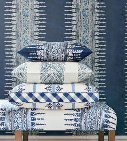 Javanese Stripe Wallpaper by Anna French Red