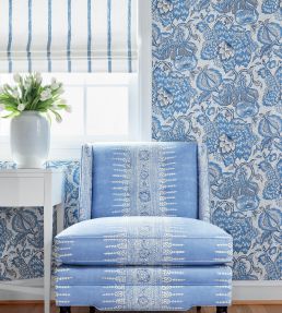 Javanese Stripe Fabric by Anna French Red