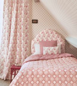 Jay Check Fabric by Colefax and Fowler Pink