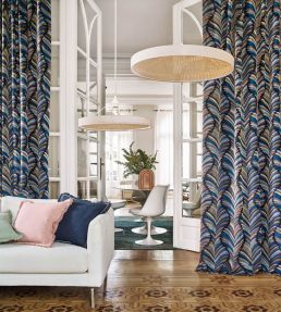 Je T'aime Fabric by Camengo Indigo