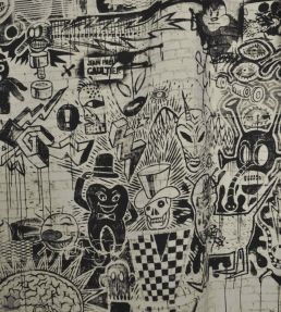 Street Fabric by Jean Paul Gaultier Graphite
