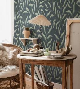 Jennie Wallpaper by Sandberg Classic Blue