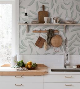 Jennie Wallpaper by Sandberg Spring Green