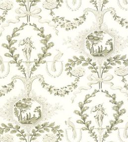 Jester Arabesque Wallpaper by Schumacher Grisaille