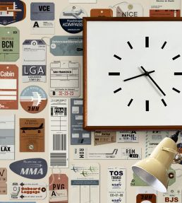 Jet Set Wallpaper by Mini Moderns Stone