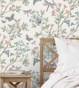 Jewel A Flutter Wallpaper by Brand McKenzie Blush