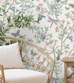 Jewel A Flutter Wallpaper by Brand McKenzie Blush